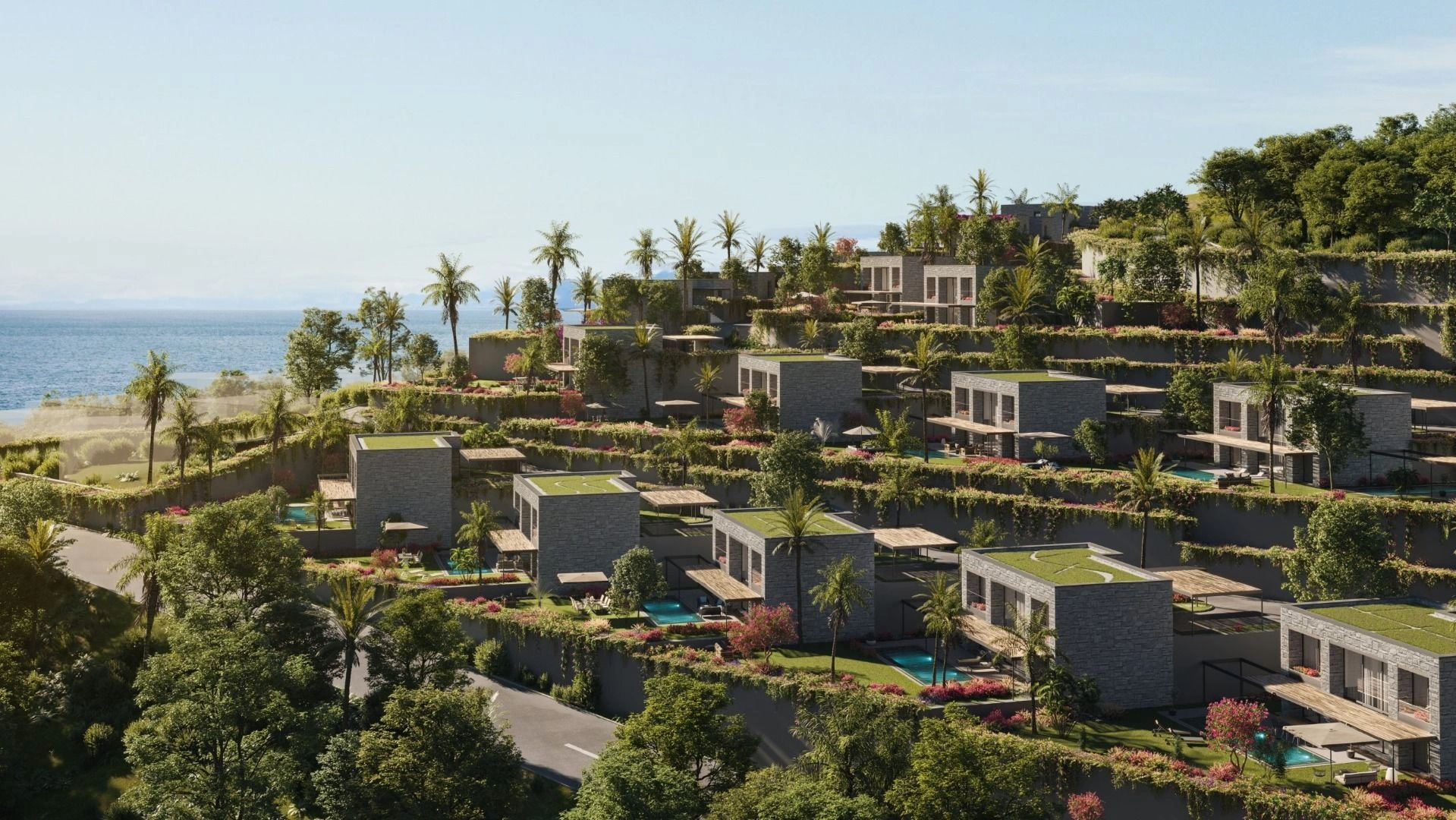 Proyecto lujoso en la bahía costera de Bodrum