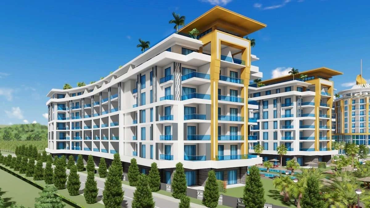 Residence project and hotel in Alanya city of Turkey