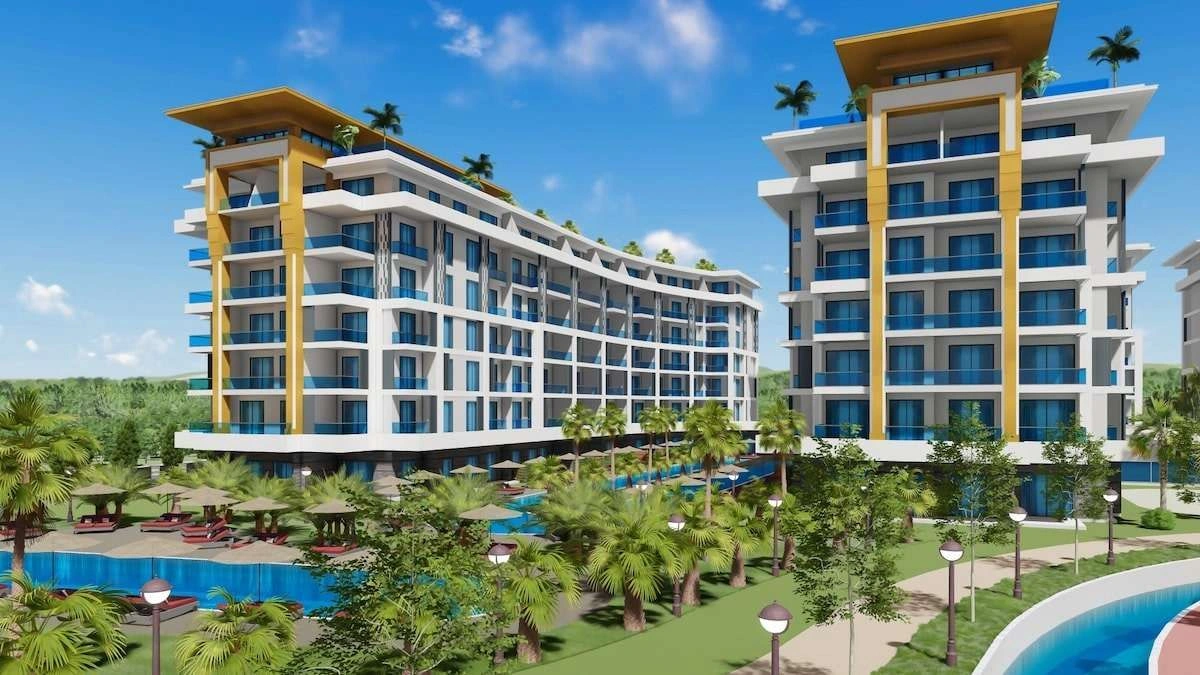 Residence project and hotel in Alanya city of Turkey
