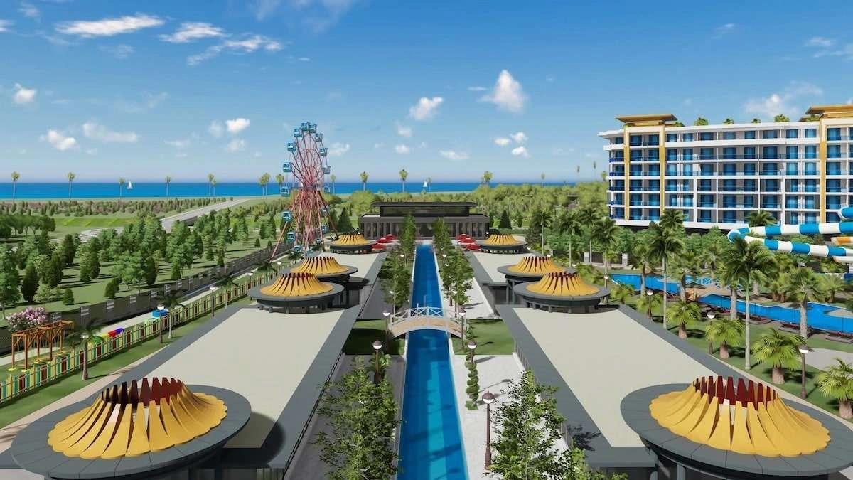 Residence project and hotel in Alanya city of Turkey