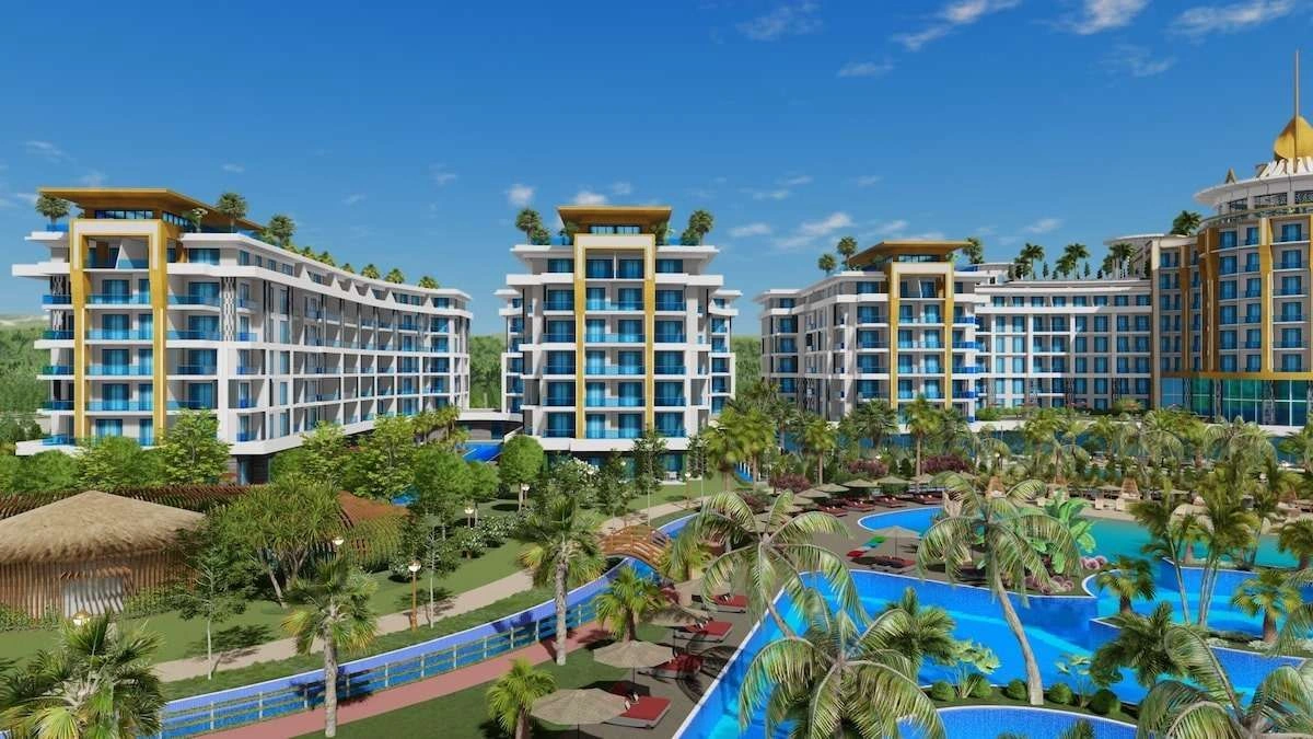 Residence project and hotel in Alanya city of Turkey