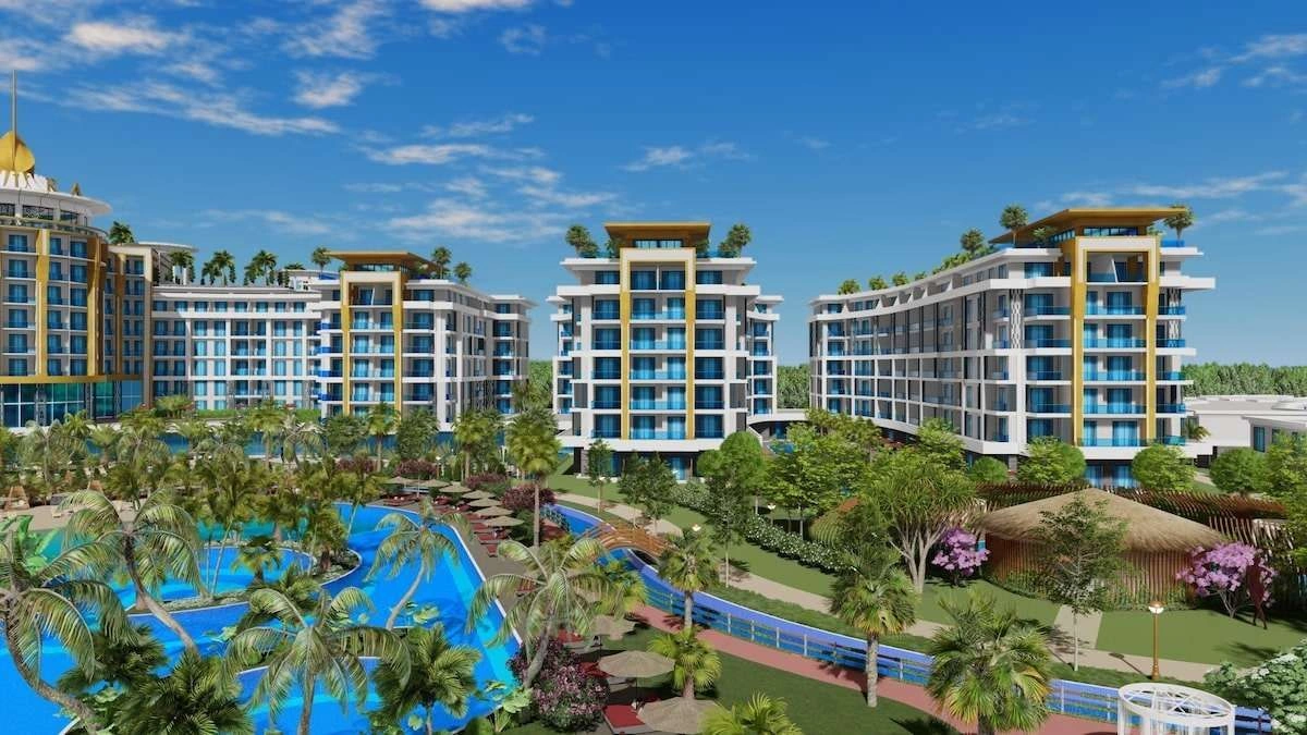 Residence project and hotel in Alanya city of Turkey