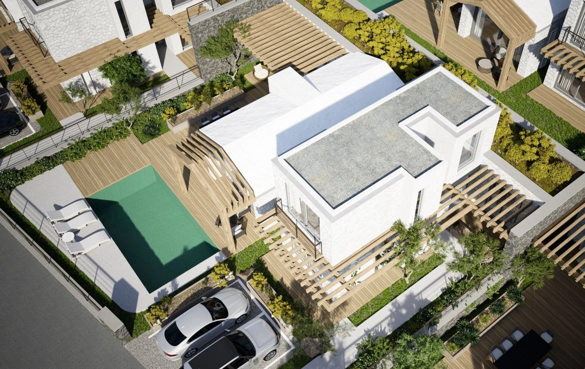 Impresionante complejo de villas en la costa de Bodrum