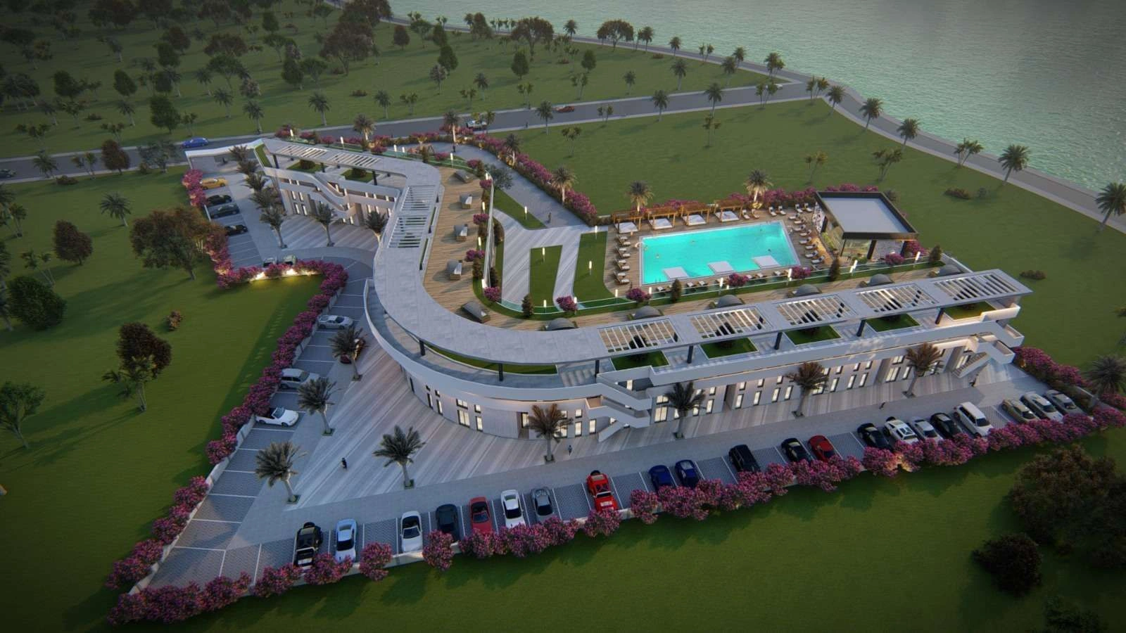 Project on coastline in Lapta area of Northern Cyprus