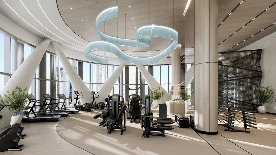 Premium residential complex with a 5-level podium in the Business Bay area