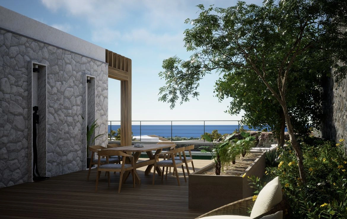 Impresionante complejo de villas en la costa de Bodrum