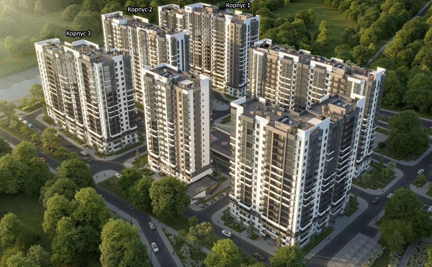 مجتمع مسکونی با ساخت آجر-مونولیتیک