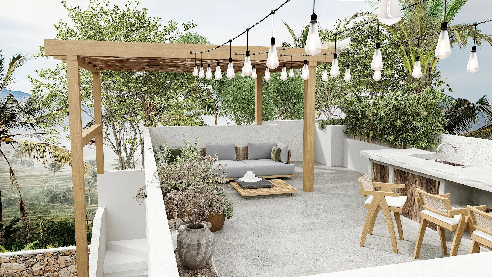 Stylish 207 m2 villa with roof terrace in the heart of Uluwatu