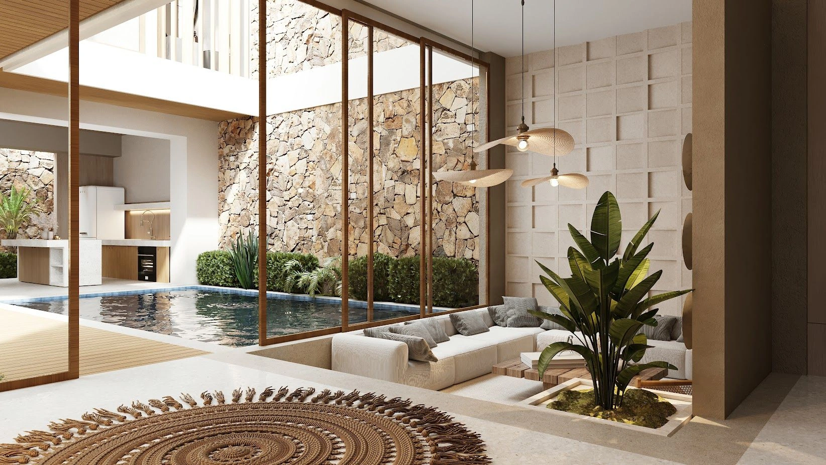 Stylish 207 m2 villa with roof terrace in the heart of Uluwatu