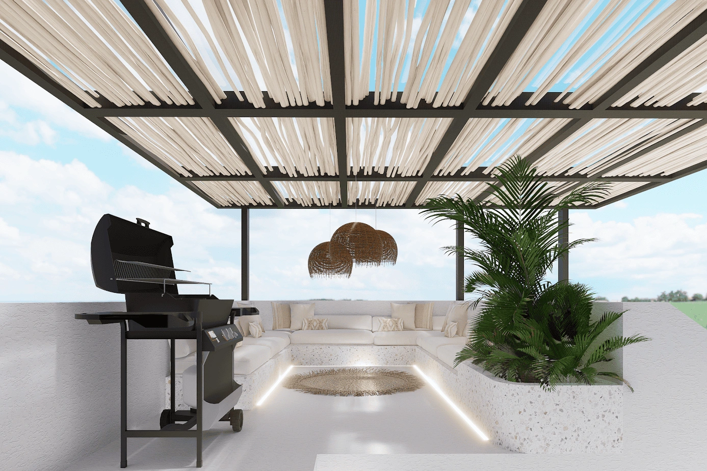 Modern villa 189 m2 with terrace in Bingin, Bali