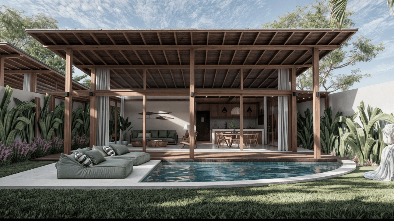 Luxury 150 m2 beachfront villa in Uluwatu