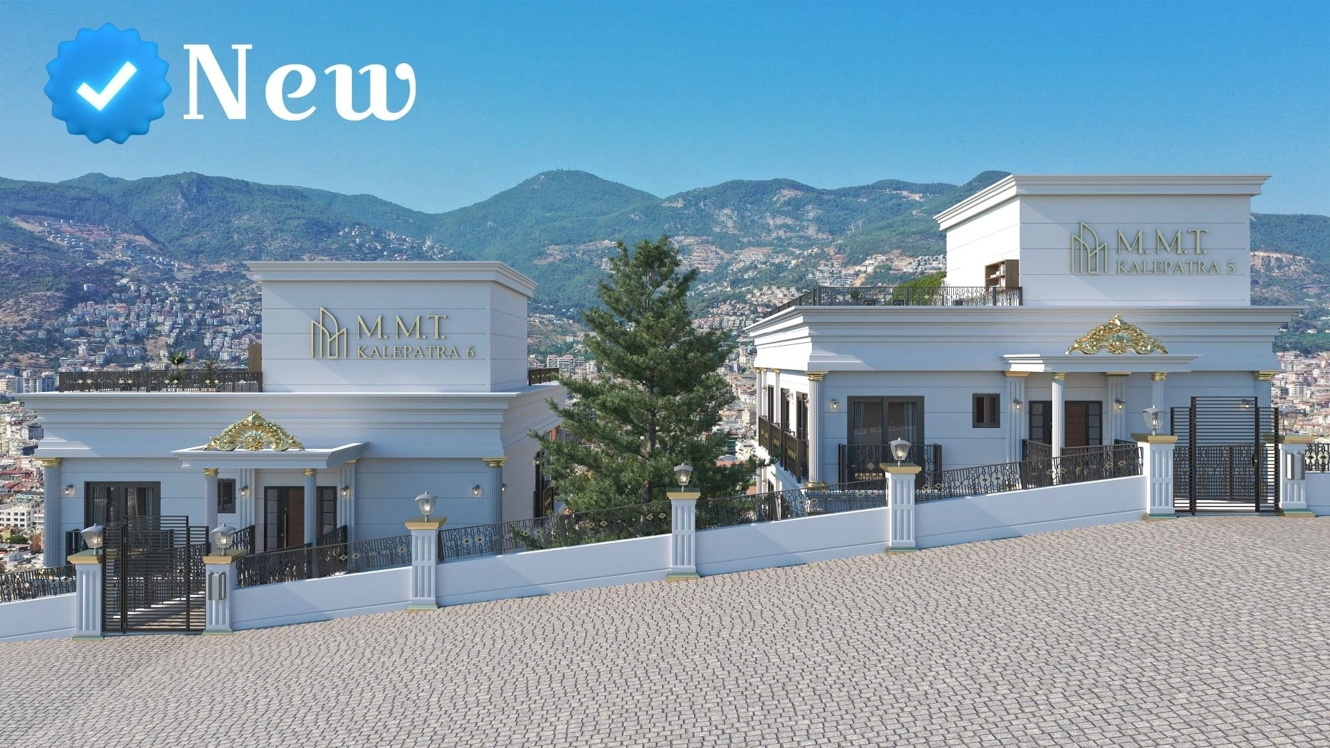 Stylish residential complex in Alanya of Turkey