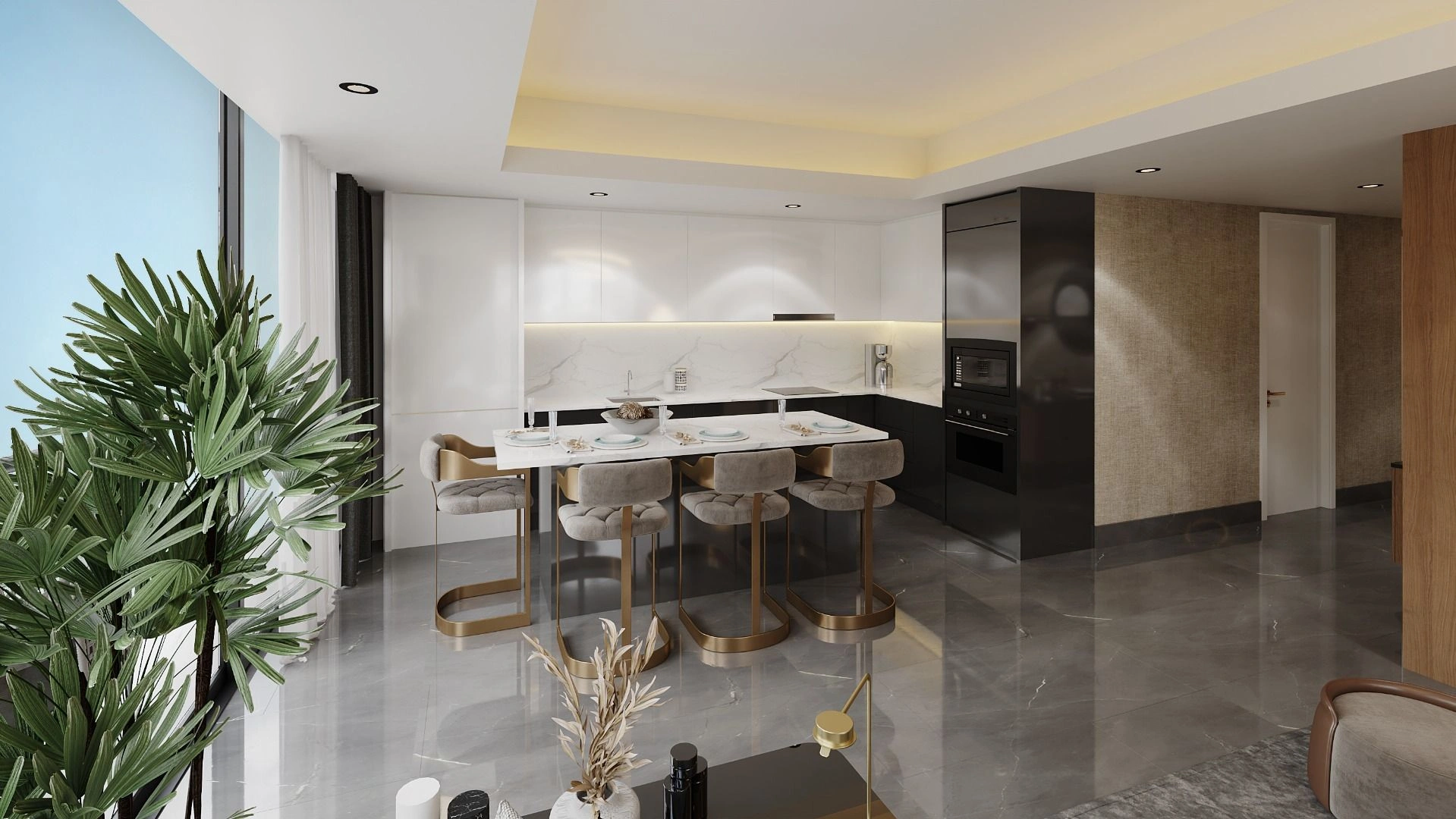 Luxurious complex in the center of Iskele