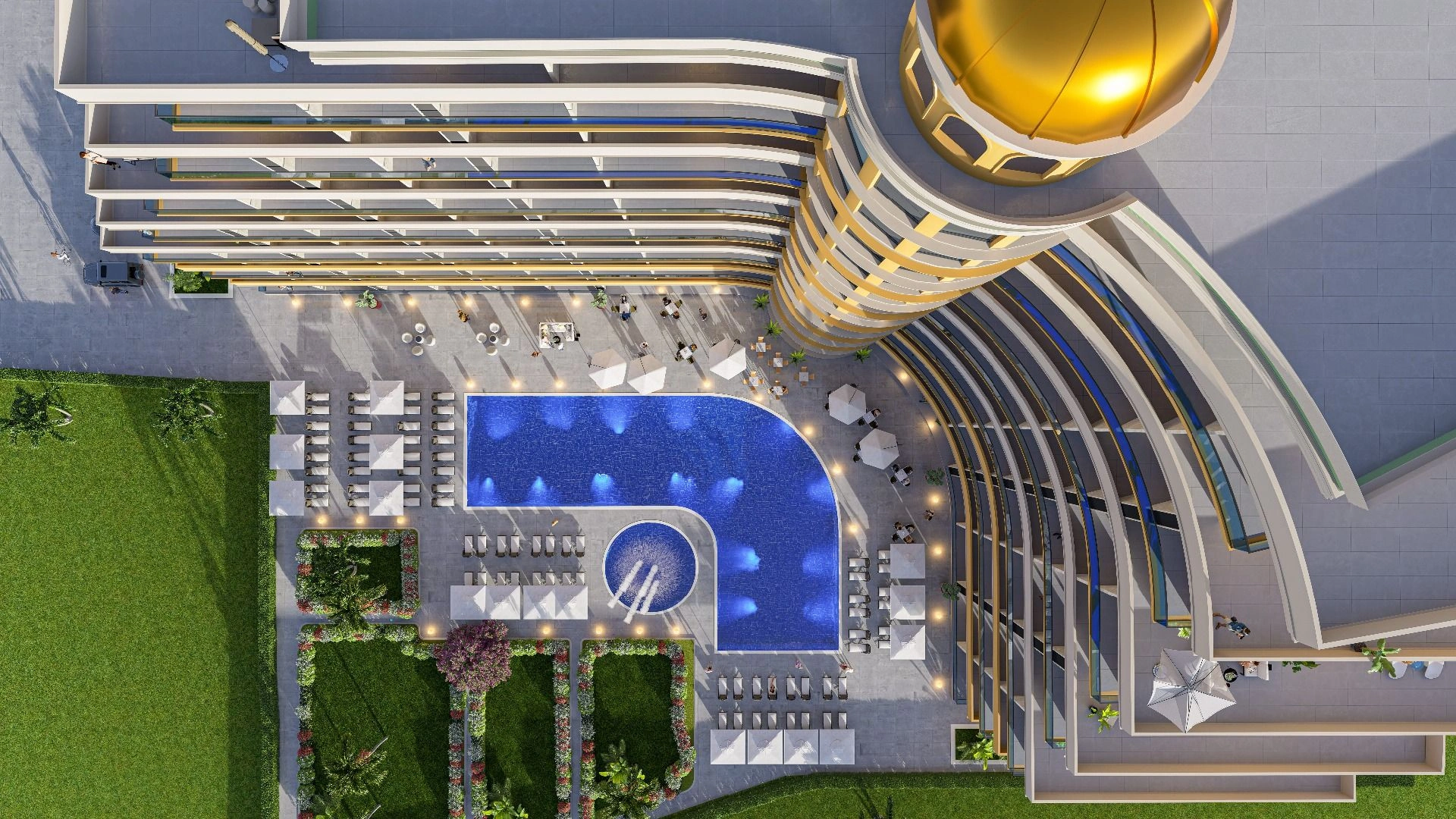 Luxurious residential complex 200 meters from the beach