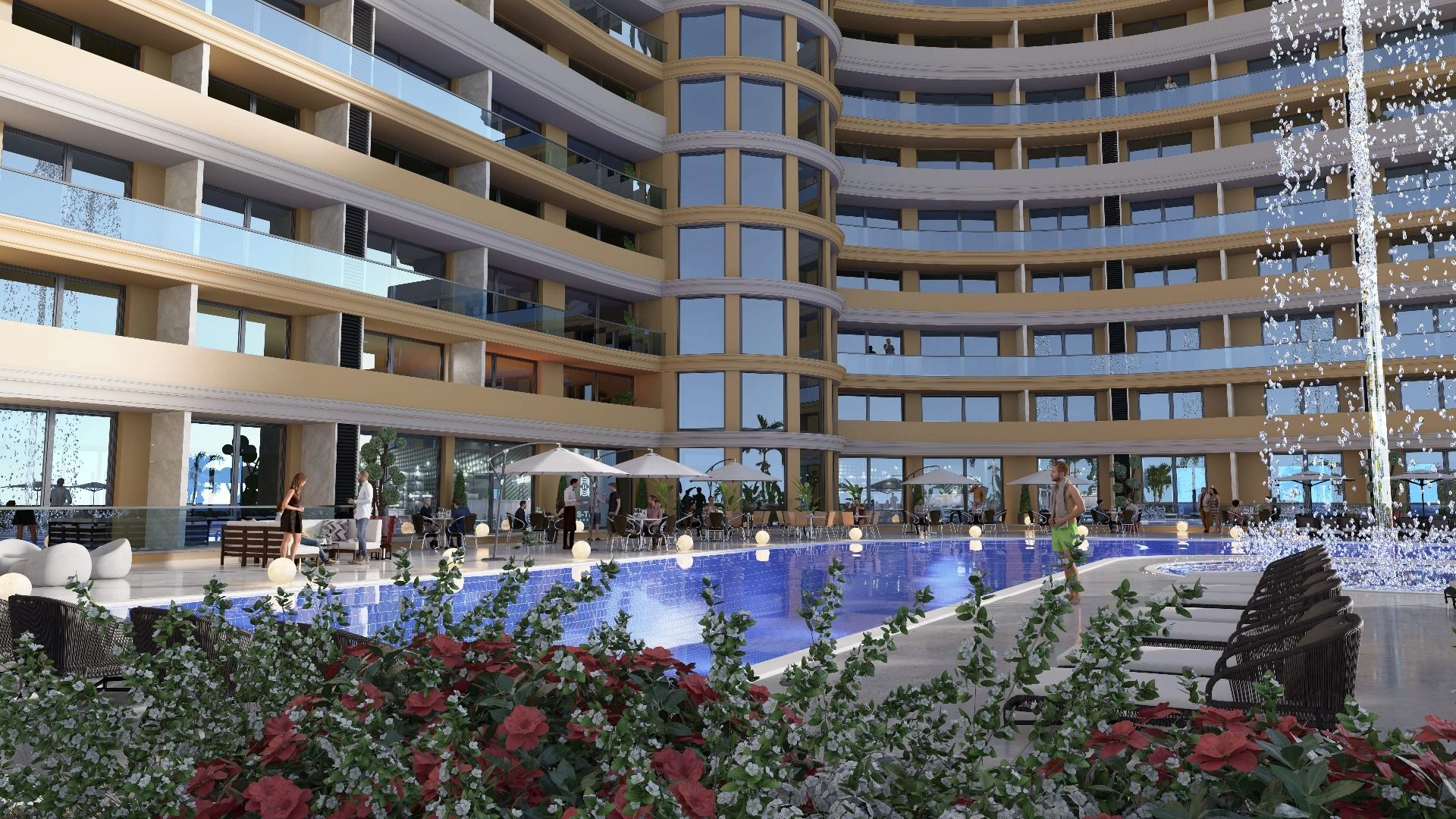 Luxurious residential complex 200 meters from the beach