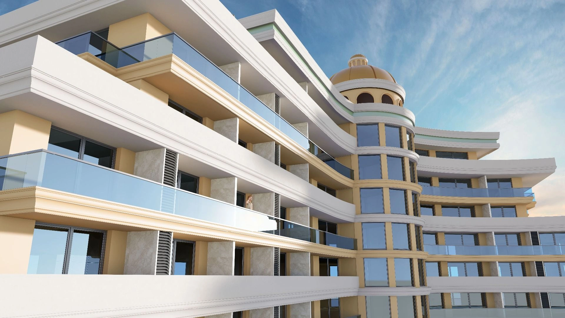 Luxurious residential complex 200 meters from the beach