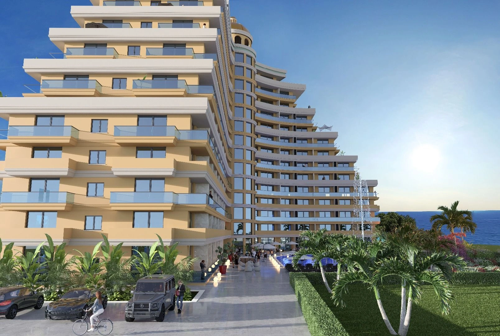 Luxurious residential complex 200 meters from the beach
