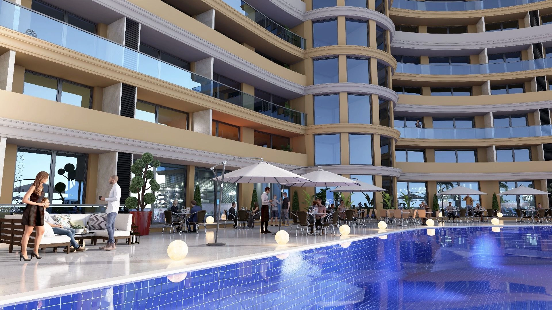 Luxurious residential complex 200 meters from the beach