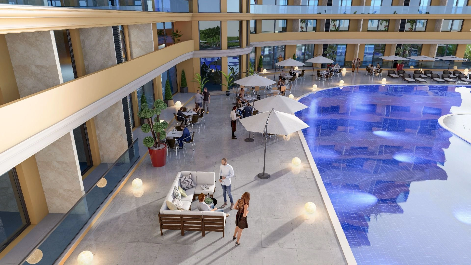 Luxurious residential complex 200 meters from the beach