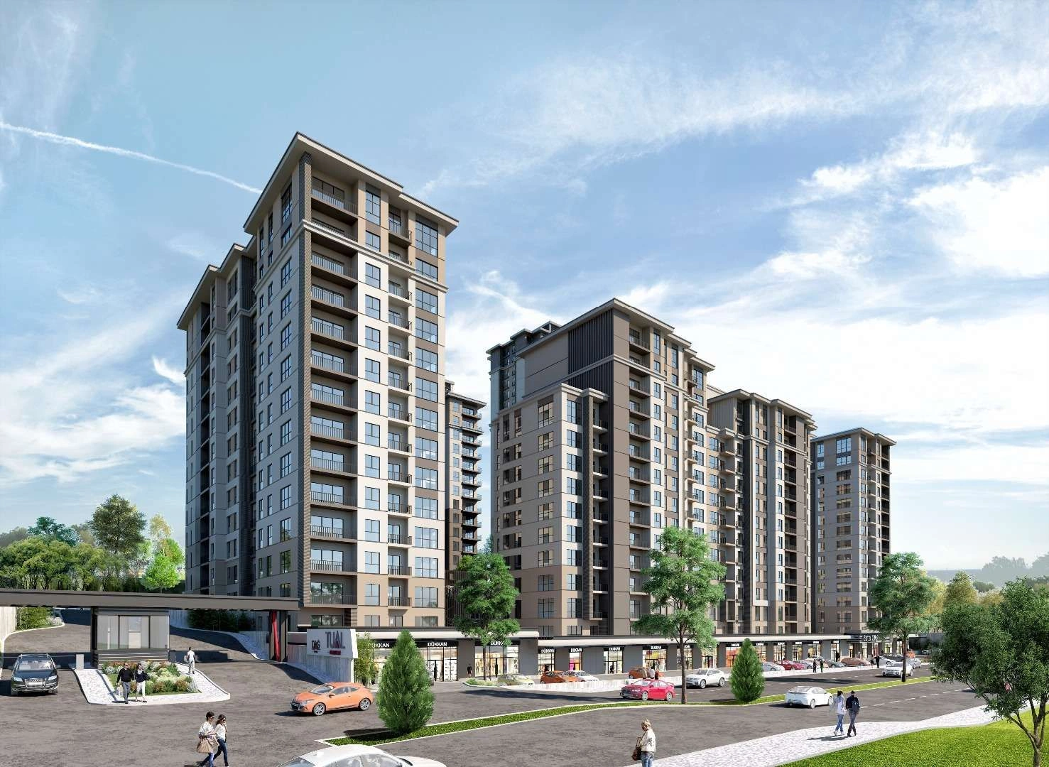Elite apartment complex in Bahcesehir area of Istanbul