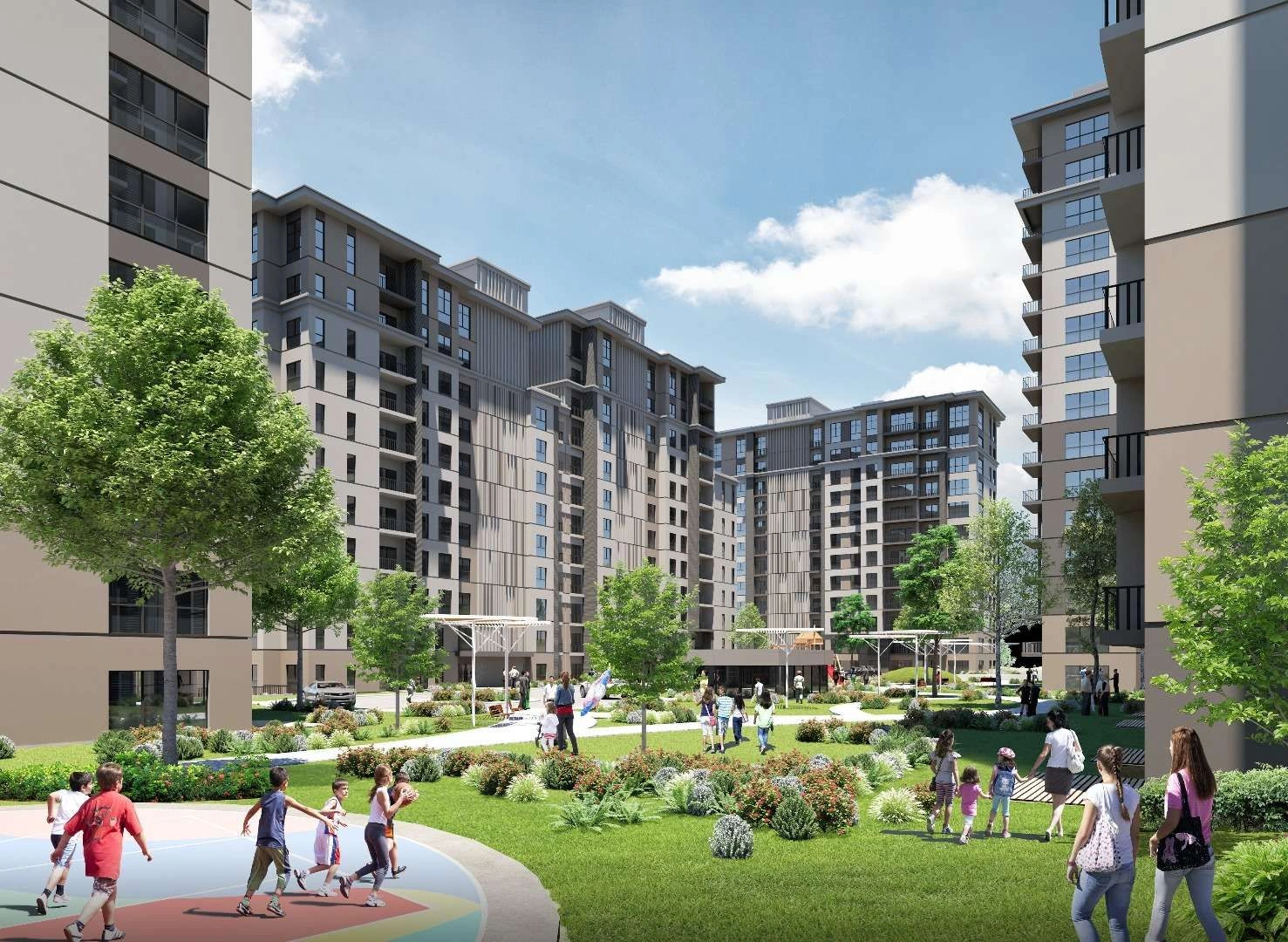 Elite apartment complex in Bahcesehir area of Istanbul