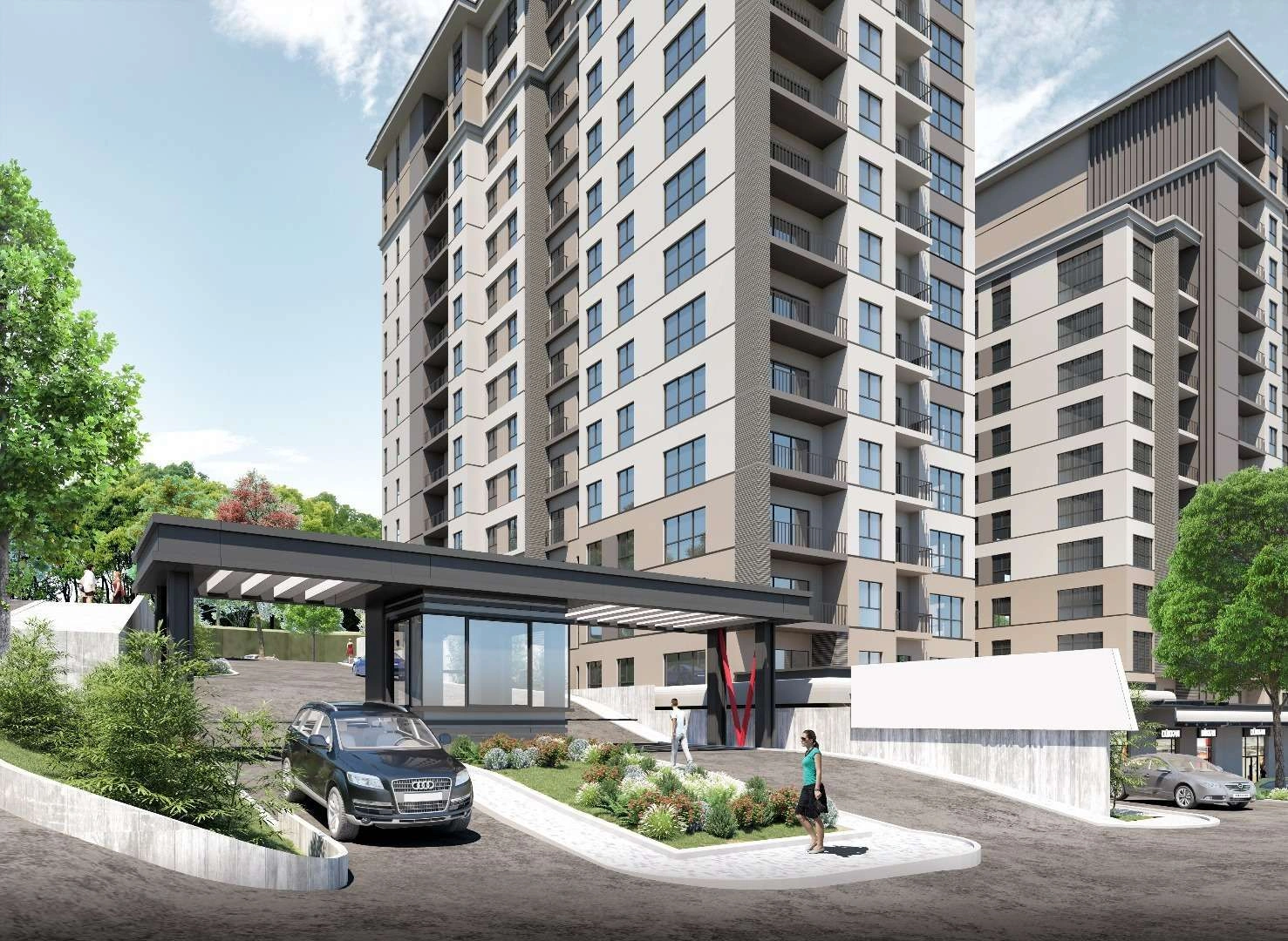 Elite apartment complex in Bahcesehir area of Istanbul