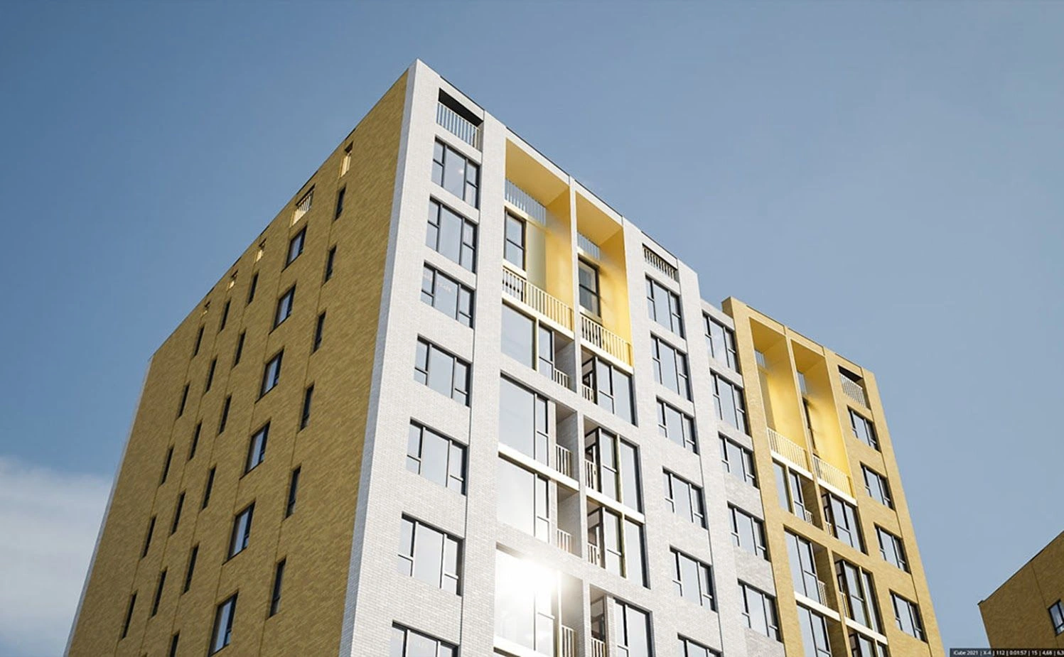 Residential complex includes three buildings
