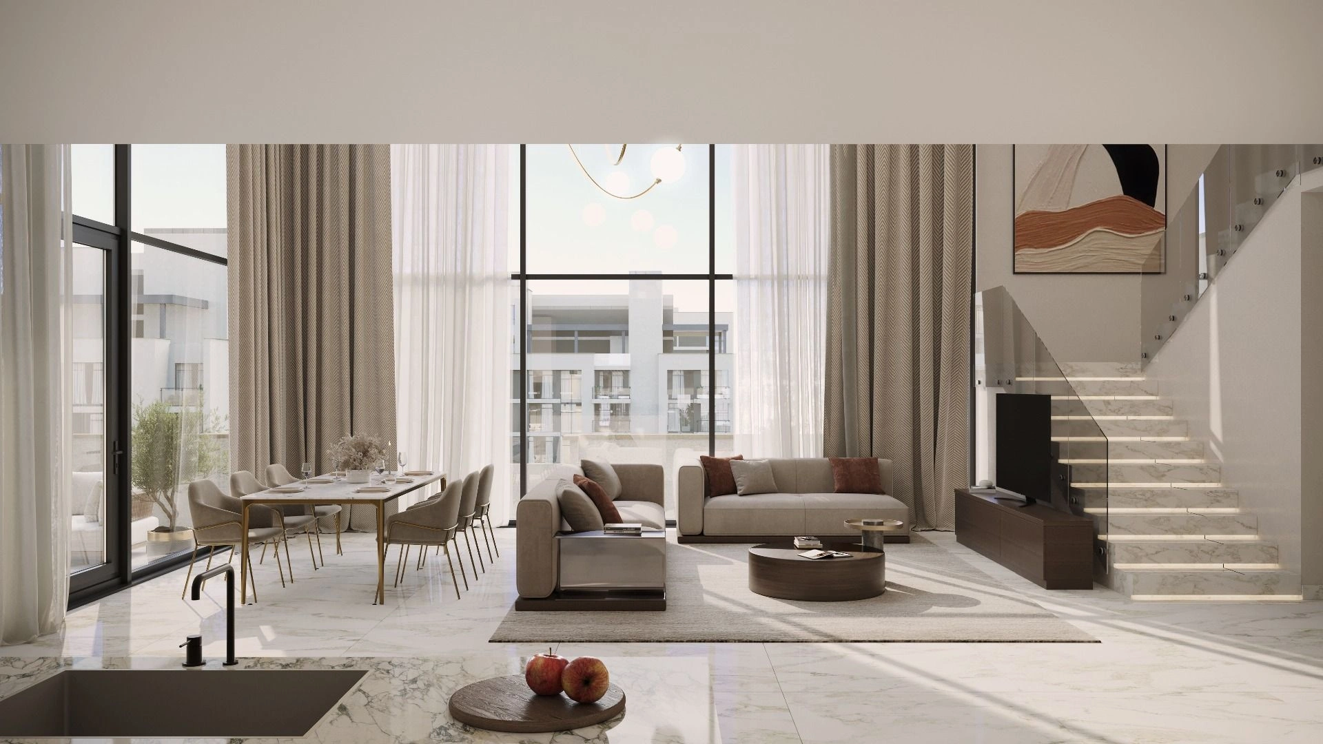 Luxurious project for 844 residences in the UAE Abu Dhabi