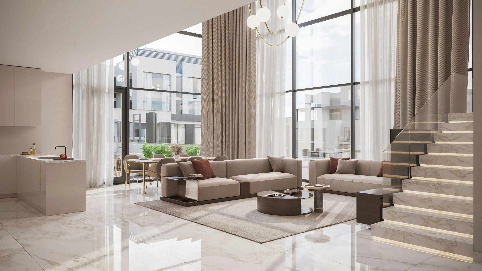 Luxurious project for 844 residences in the UAE Abu Dhabi