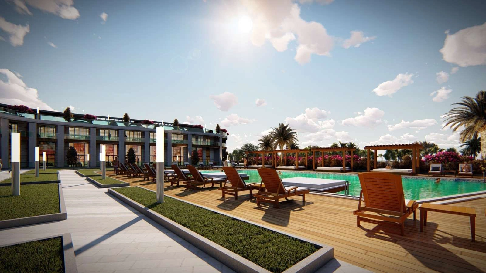 Project on coastline in Lapta area of Northern Cyprus