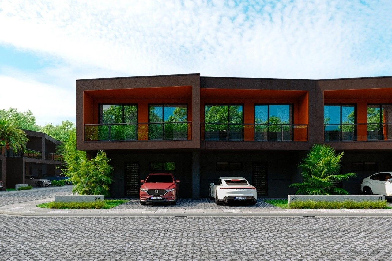 A unique club complex of two-level townhouses