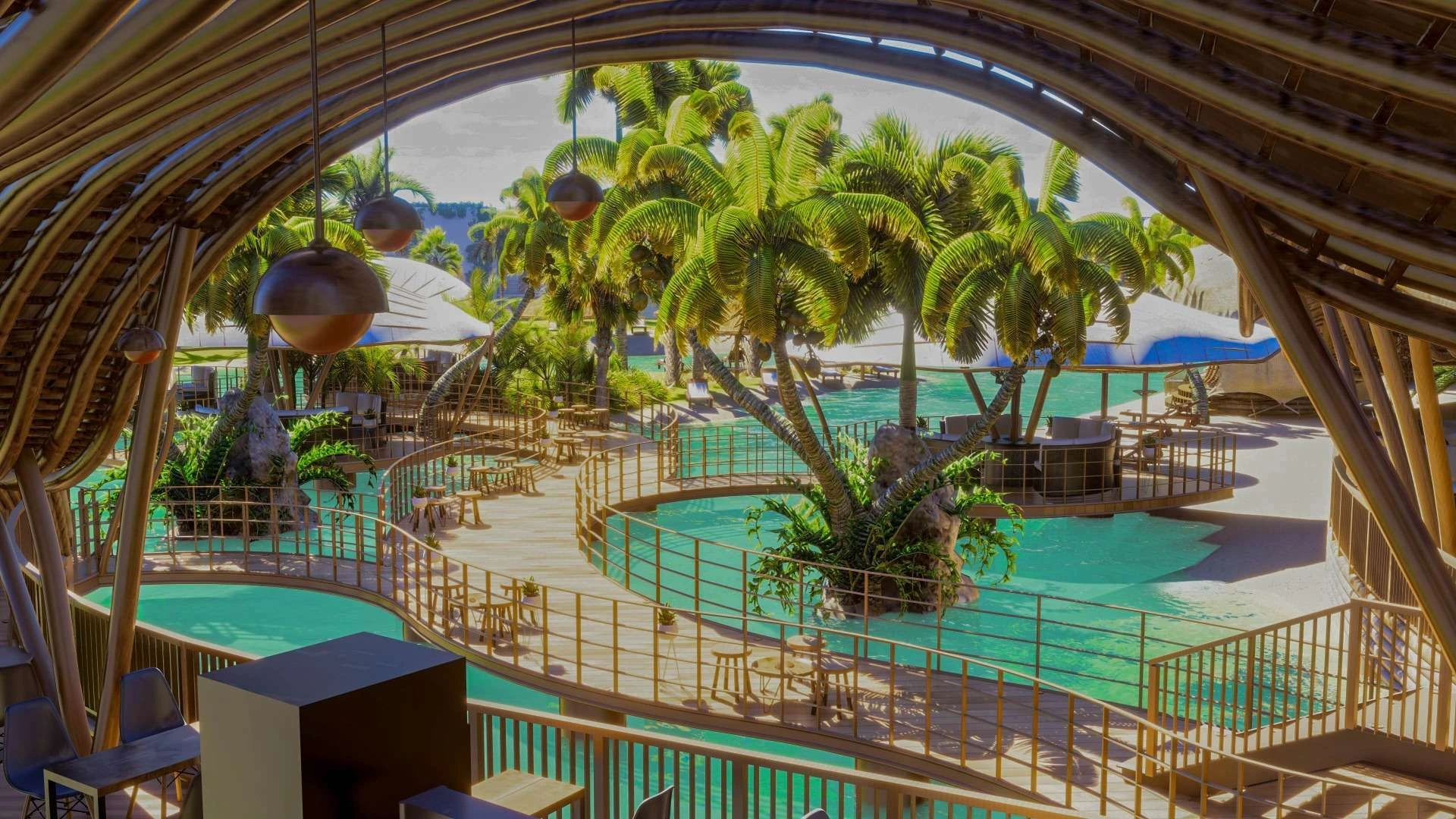 Gated complex of luxury apartments in the Esentepe