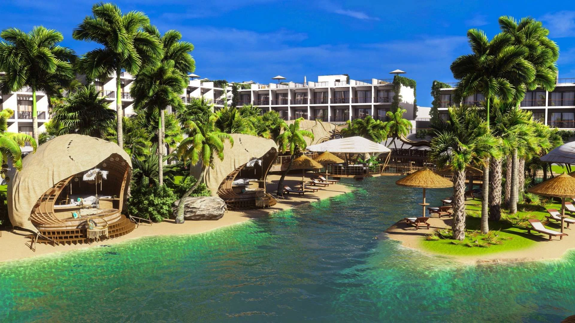 Gated complex of luxury apartments in the Esentepe