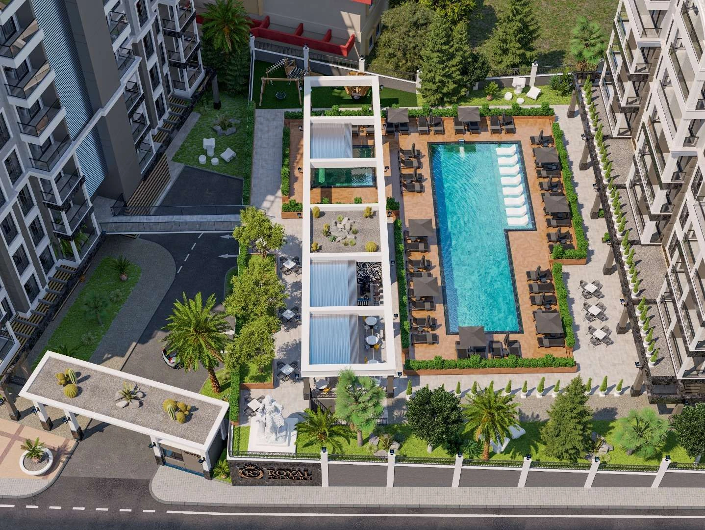 Elite residential complex in center of Alanya