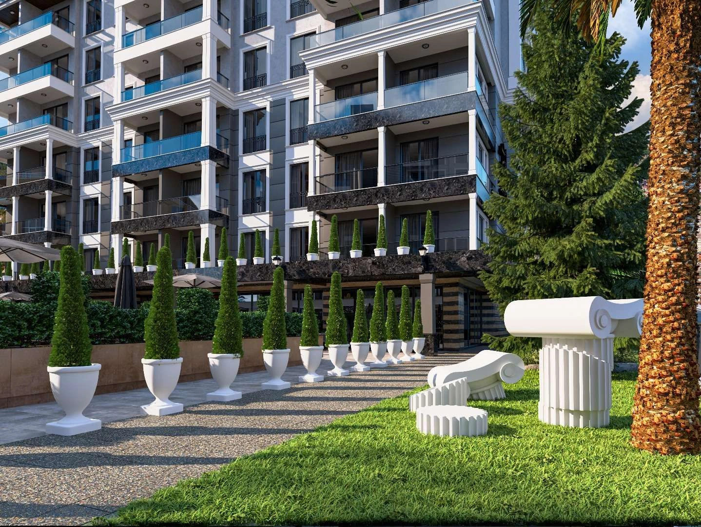 Elite residential complex in center of Alanya