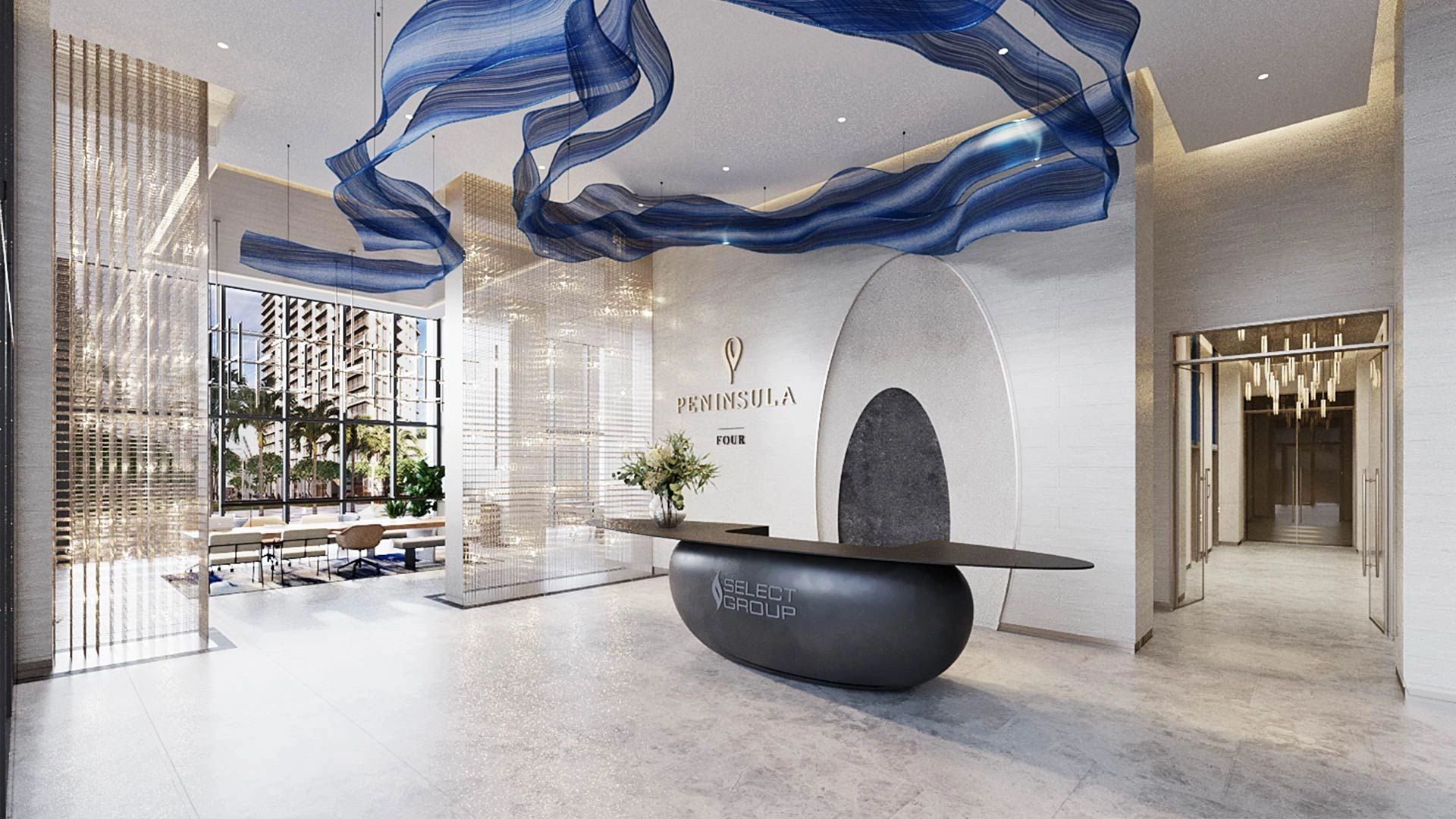 Premium complex of two 52-story skyscrapers