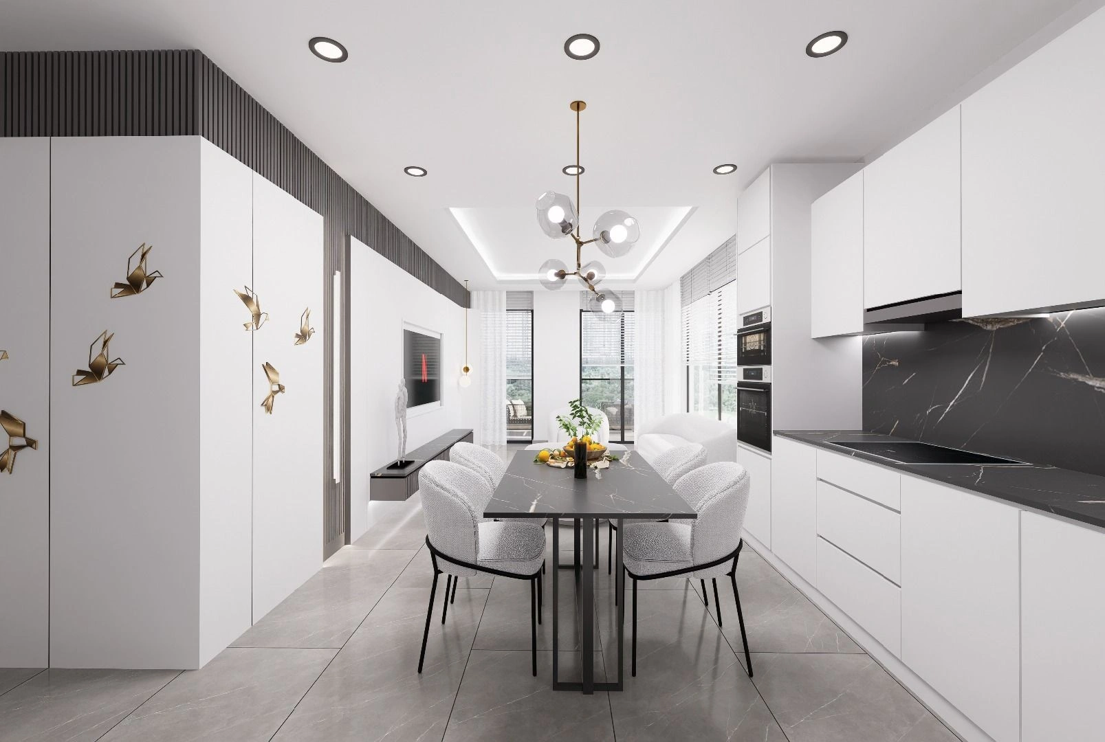 Residential complex on the first line in Alanya