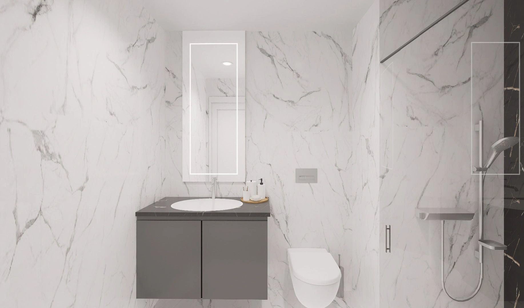 Residential complex on the first line in Alanya