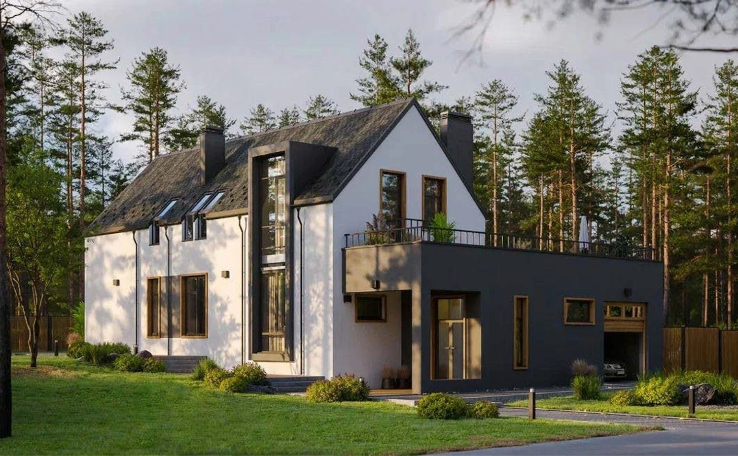 Modern family residential project in the Chkalovsky district