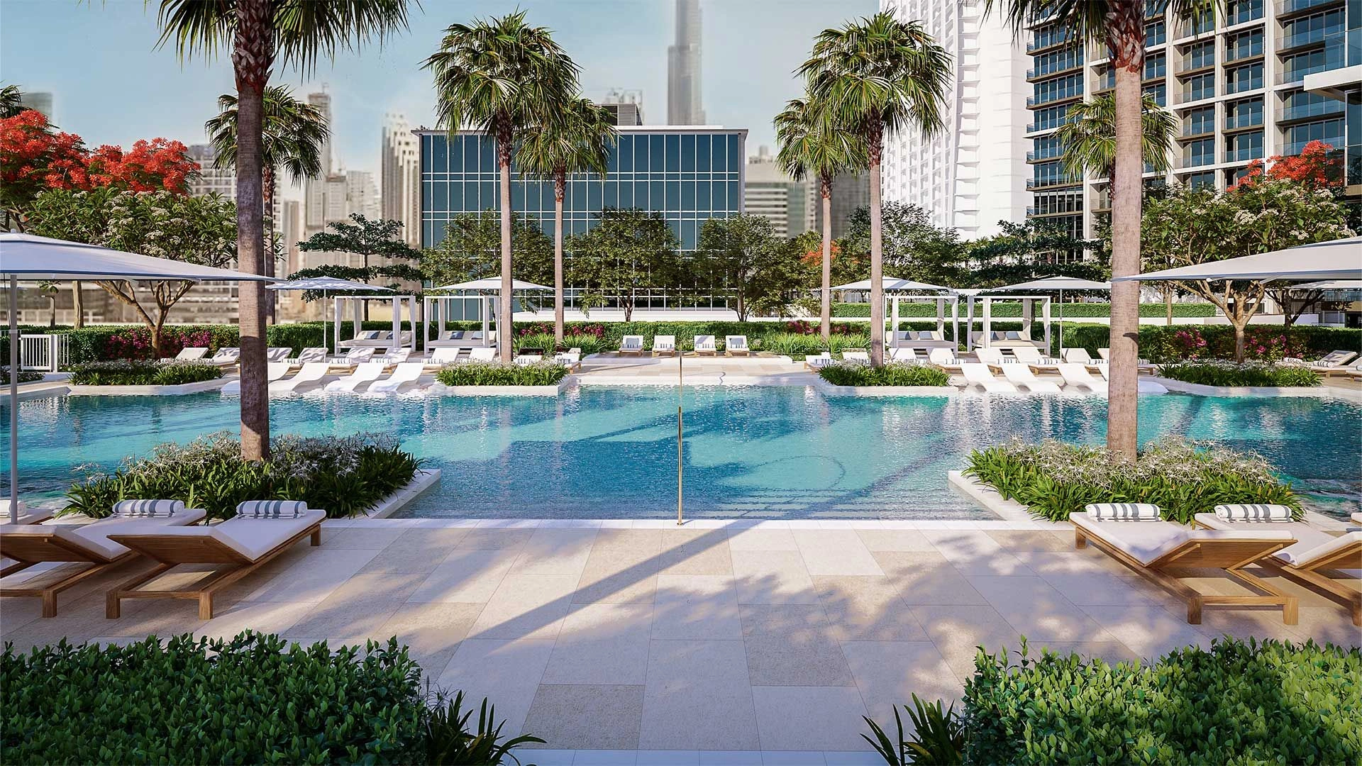 Premium complex of two 52-story skyscrapers