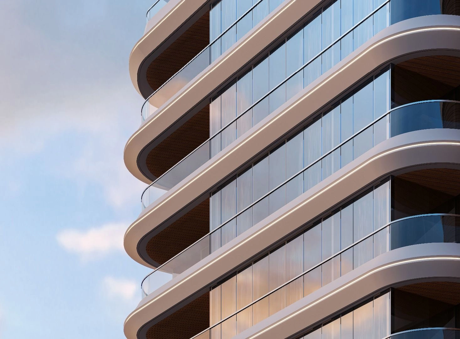 Elite residential complex with sea views in Izmir