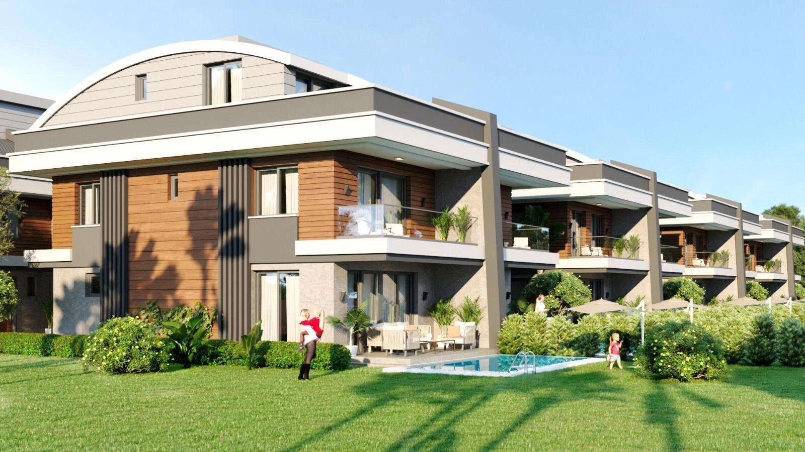 Elite complex of 17 villas in Konyaalti area of Antalya