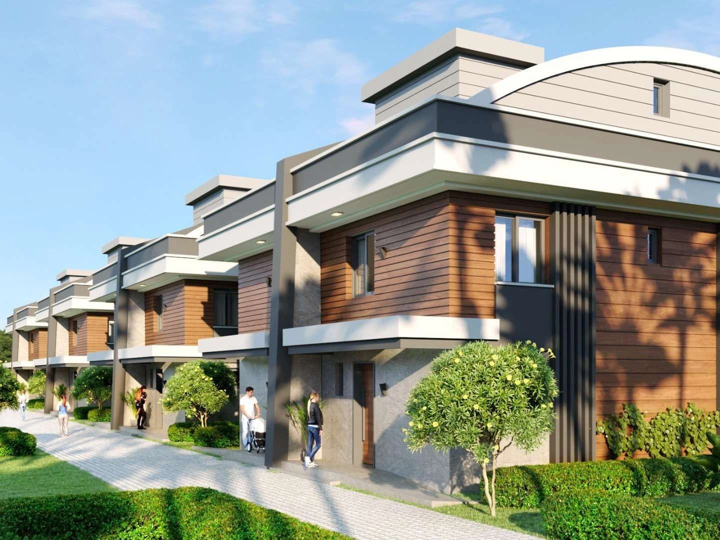 Elite complex of 17 villas in Konyaalti area of Antalya