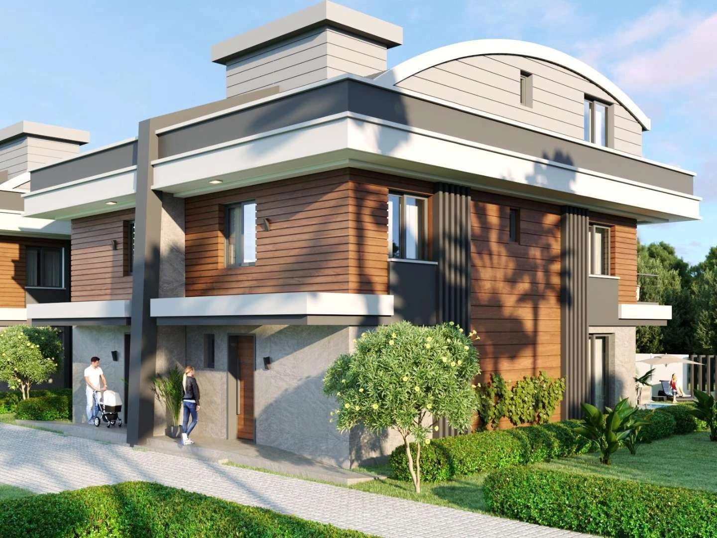 Elite complex of 17 villas in Konyaalti area of Antalya