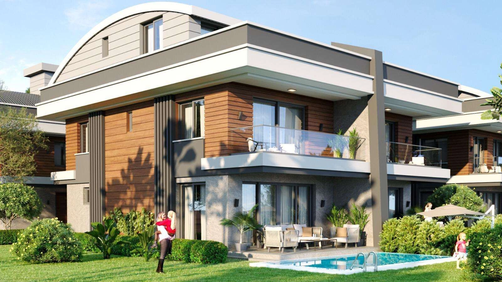 Elite complex of 17 villas in Konyaalti area of Antalya