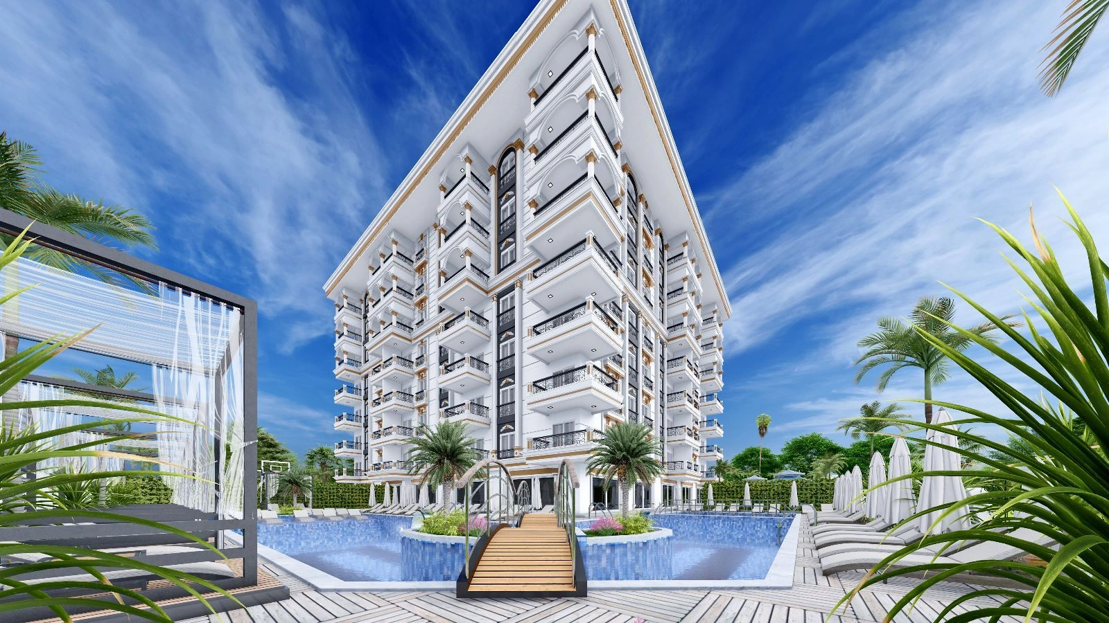 Luxury residential complex in Alanya Turkey