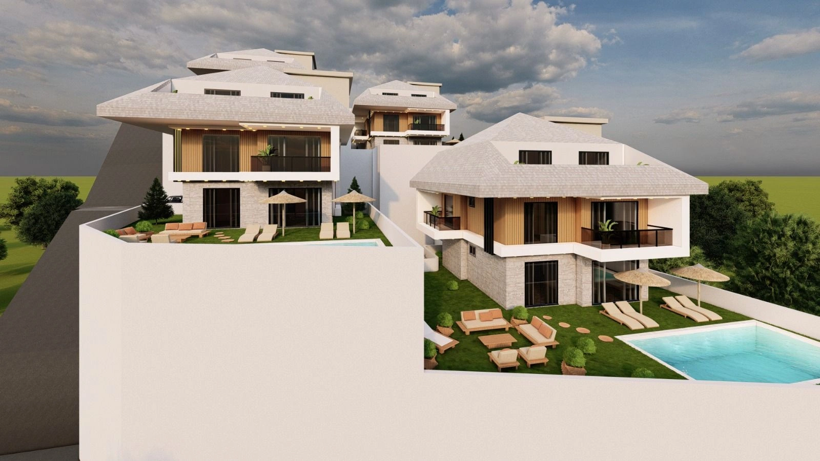 Complejo de villas elite en la zona de Bektas, Alanya