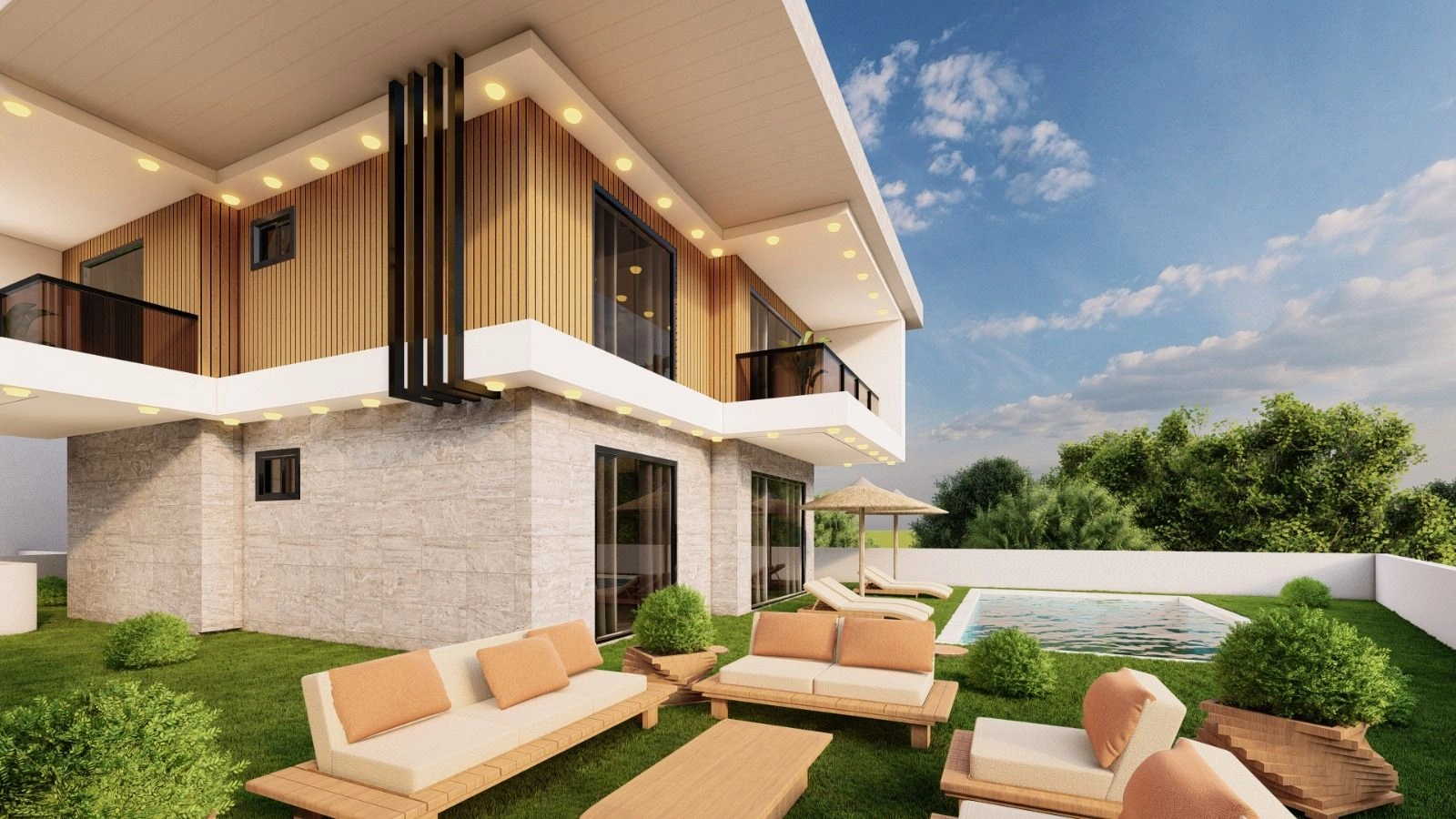 Complejo de villas elite en la zona de Bektas, Alanya