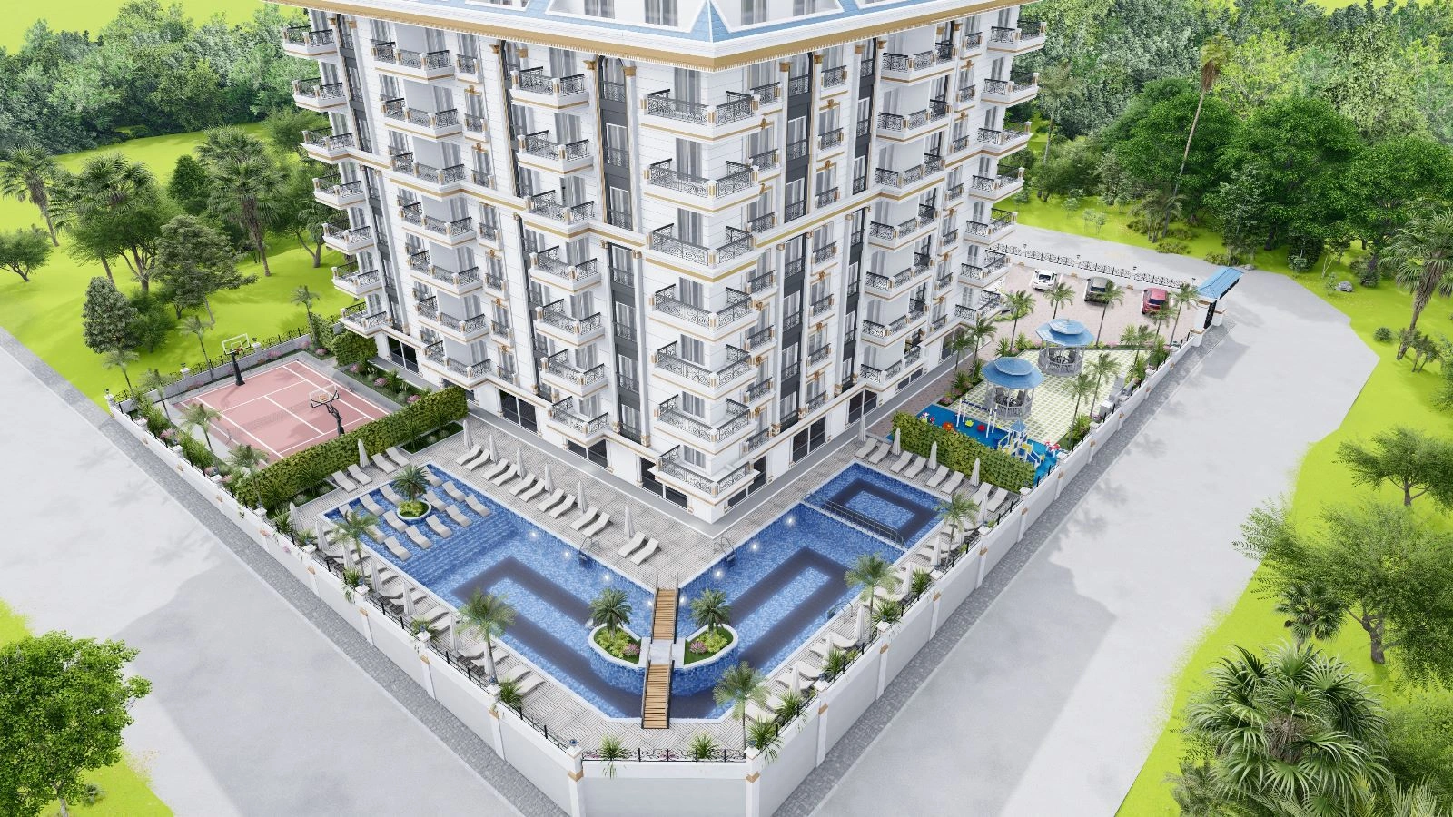 Luxury residential complex in Alanya Turkey