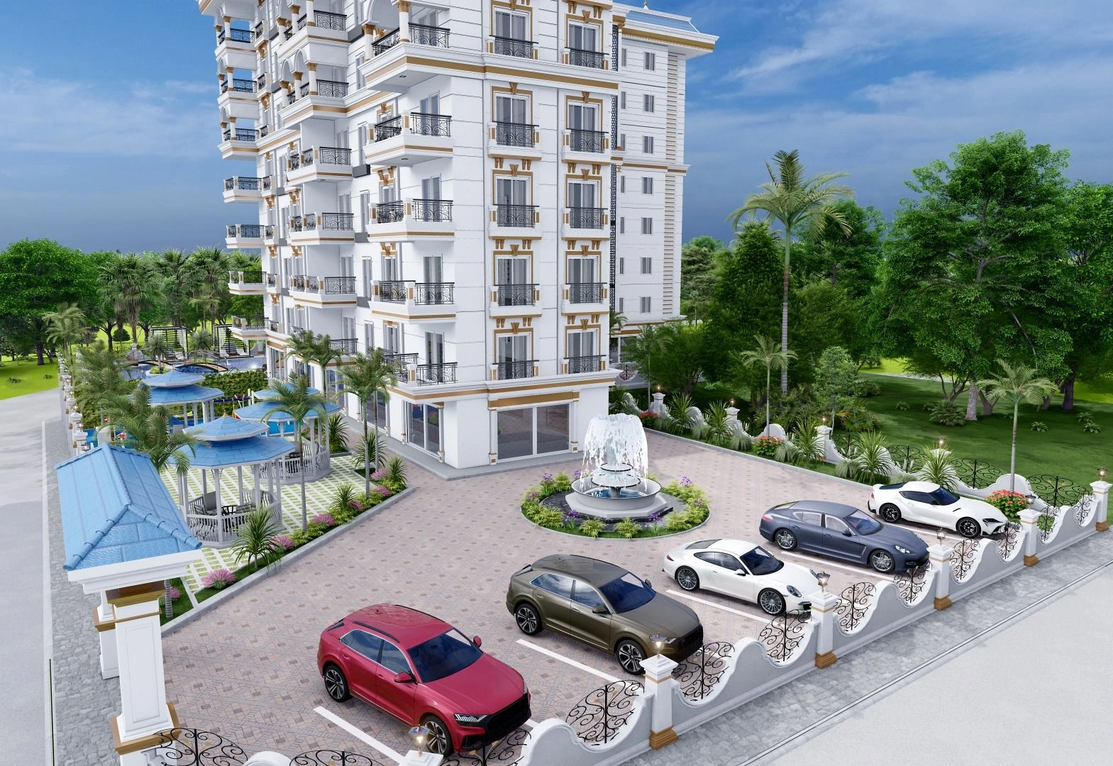 Luxury residential complex in Alanya Turkey